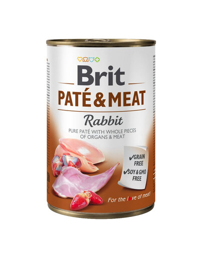 BRIT Pate&Meat Rabbit 400 g paštika s králíčím masem