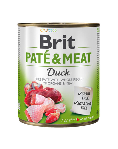 BRIT Pate&Meat Duck 800 g paštika s kachním masem
