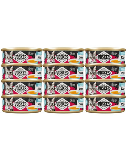 VOSKES Soup with Tuna 12x50 g polévka s tuňákem pro kočky