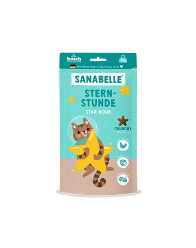 SANABELLE Star Hour 55g křupavý pamlsek s drůbežím masem pro kočky