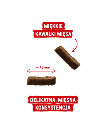 SANABELLE Masové Kousky Hovězí 55g čerstvé hovězí, bezobilné pamlsky pro kočky