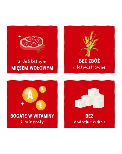 SANABELLE Masové Kousky Hovězí 55g čerstvé hovězí, bezobilné pamlsky pro kočky
