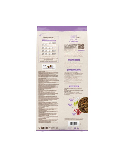 BOSCH HPC Soft Adult 12 kg monoproteinové krmivo pro psy s pštrosem a tapiokou