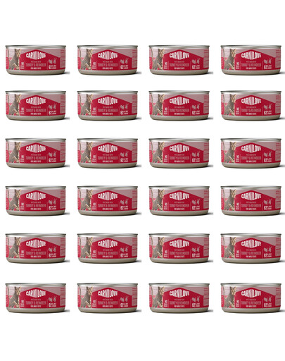 CARNILOVE Cat Can Paté Turkey and Reindeer 24x100 g s krůtím a sobím, paštika pro kočky