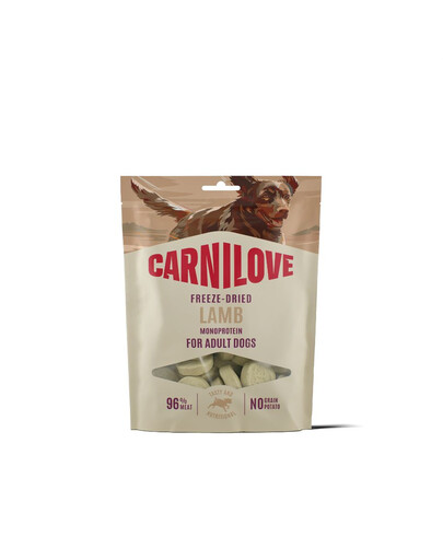 CARNILOVE Dog Freeze Dried Lamb 60g liofilizowane przysmaki z jagnięciną dla psów