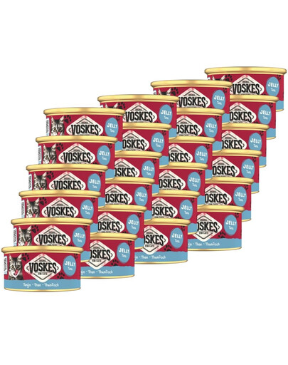 VOSKES Jelly Tuna 24x85 g 100% tuňák v želé, doplňkové krmivo pro kočky
