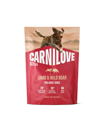 CARNILOVE Active Dog Lamb and Wild Boar Adult 1,5 kg jagnięcina i dzik, dla dorosłych psów