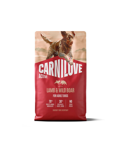 CARNILOVE Active Dog Lamb and Wild Boar Adult 4 kg jagnięcina i dzik, dla dorosłych psów