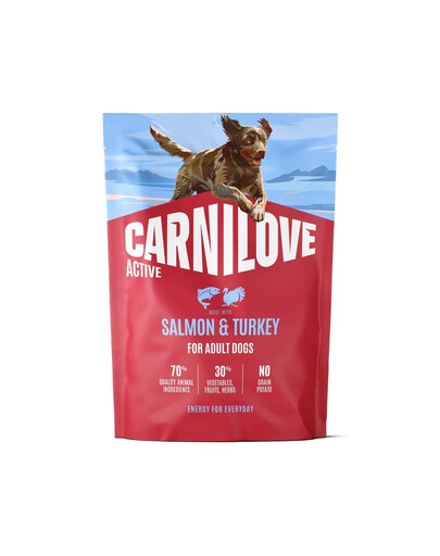 CARNILOVE Active Dog Salmon and Turkey Adult 1,5kg łosoś i indyk, dla dorosłych psów