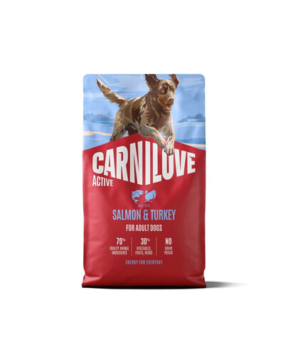 CARNILOVE Active Dog Salmon and Turkey Adult 4 kg łosoś i indyk, dla dorosłych psów