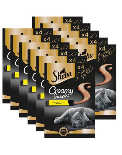 SHEBA Creamy Snacks krémový pamlsek pro kočky s kuřecím masem 44x12g