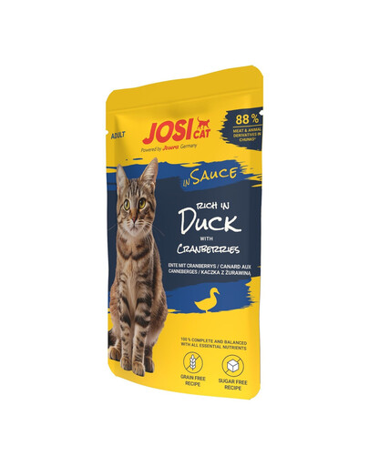 JOSERA JosiCat Bogaty w kaczkę w sosie 85 g karma mokra dla kotów