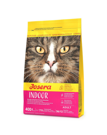 JOSERA Indoor Cat 400 g bezobilné krmivo pro domácí kočky