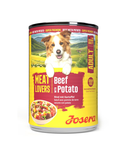 JOSERA Meat Lovers Menu Beef with Potato 400 g hovězí s bramborami, krmivo pro psy