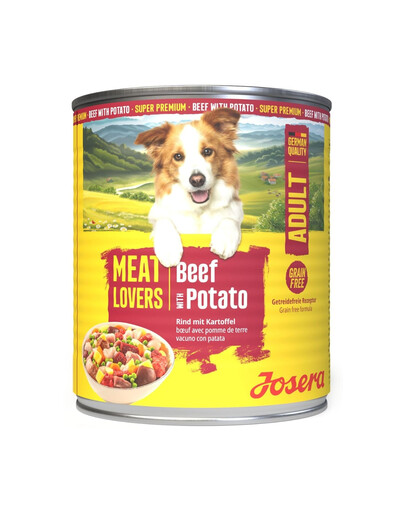 JOSERA Meat Lovers Menu Beef with Potato 800 g hovězí maso s bramborami, krmivo pro psy