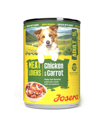 JOSERA Meat Lovers Menu Chicken with Carrot 400 g kuře s mrkví, krmivo pro psy