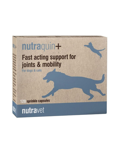 NUTRAVET Nutraquin+ 120 kapslí na klouby pro psy a kočky