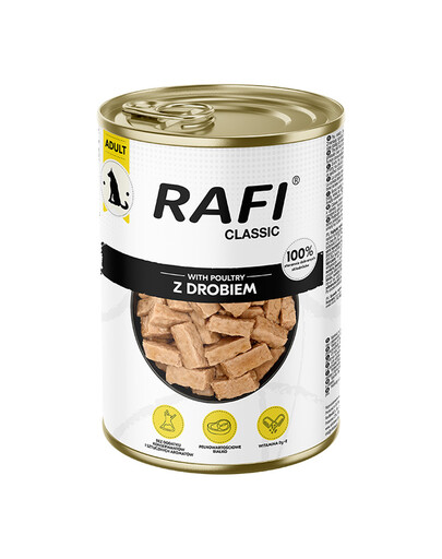 RAFI Classic Drůbež v omáčce 1240 g krmivo pro psy všech plemen