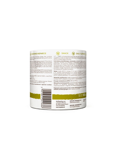 RAW PALEO Vital Pro Digestion Rabbit Mini 100g monoproteinowy przysmak funkcjonalny dla psów
