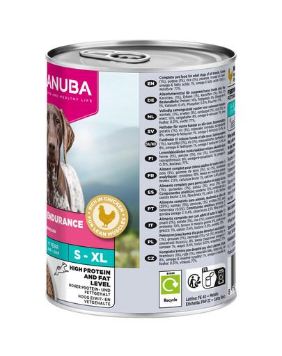 EUKANUBA Special Care Adult Working and Endurance 400 g kurczak z łososiem, bezzbożowa mokra karma dla psów