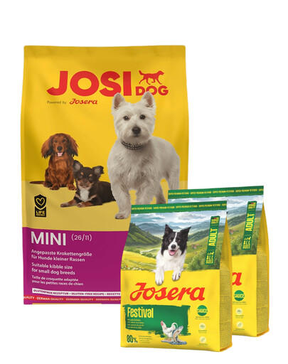 JOSERA JosiDog Mini 10kg + 2x900g krmiva ZDARMA