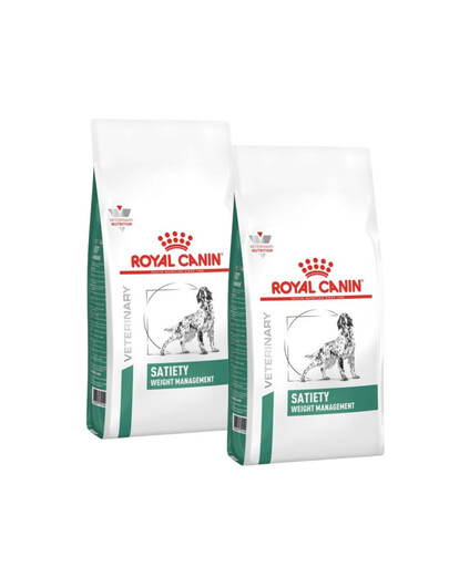 ROYAL CANIN Dog Satiety Support Weight Management 2x12 kg – suché dietní krmivo pro psy s nadváhou nebo obézní