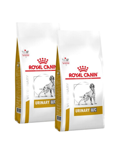 ROYAL CANIN Dog urinary u/c low purine 2x14 kg suché krmivo pro dospělé psy určené k léčbě opakujících se metabolických kamenů