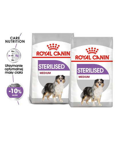ROYAL CANIN CCN Medium Sterilised – suché krmivo pro dospělé psy středních plemen, kteří prošli sterilizací, 2x 12 kg