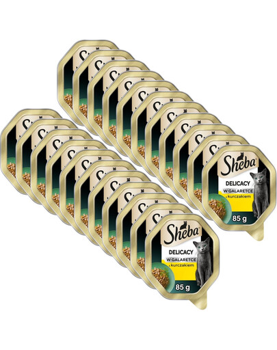 SHEBA Delicacy s kuřetem v želé 22x85 g krmivo pro kočky