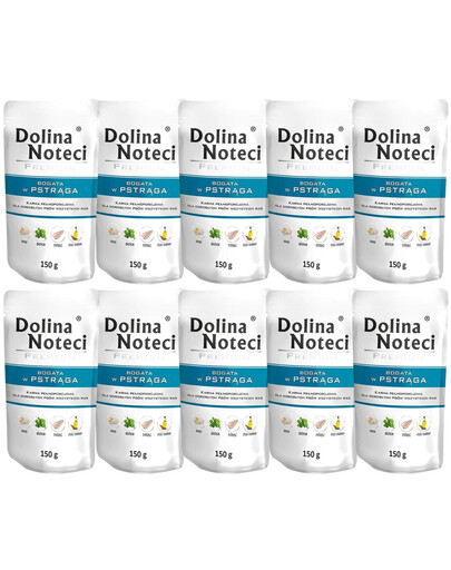 DOLINA NOTECI Premium – bohatá na pstruhy, 10 × 150 g