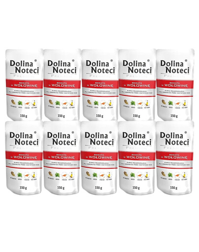DOLINA NOTECI Prémiové bohaté na hovězí 10x150g