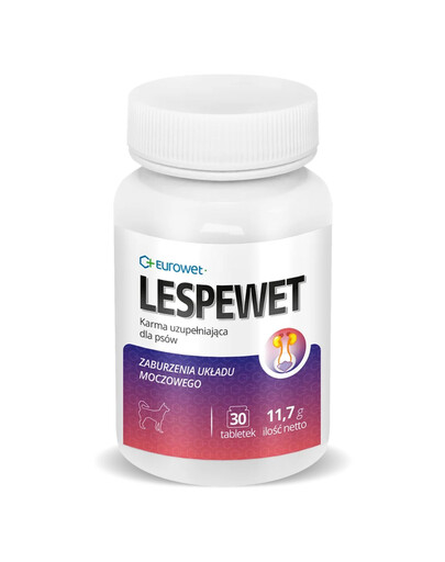 EUROWET Lespewet 30 tab. doplňkové krmivo pro psy podporující funkci močového ústrojí