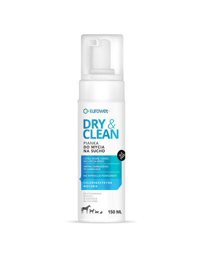 EUROWET Dry&Clean 150 ml pěna na suché mytí pro zvířata