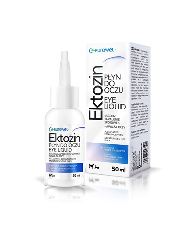 EUROWET Ektozin 50 ml roztok na mytí očí pro domácí zvířata