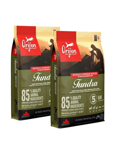 ORIJEN Tundra Dog 2x11.4 kg krmivo pro psy