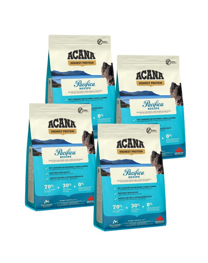 ACANA Highest Protein Pacifica Recipe 4x2 kg pro psy všech plemen a v každé fázi života