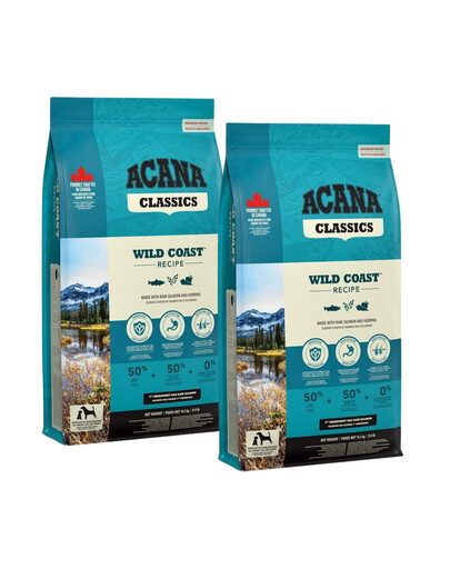 ACANA Classic Wild Coast 2x14,5 kg granule pro psy všech věkových kategorií a všech plemen