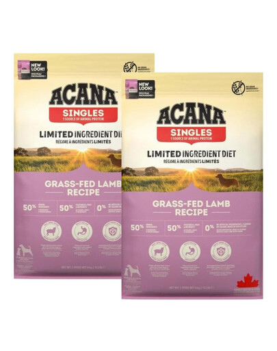 ACANA Grass-Fed Lamb Suché krmivo pro psy 2x6 kg