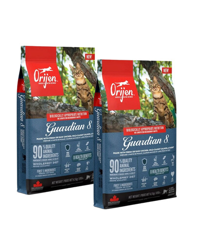 ORIJEN Cat Guardian 8 Adult 2x4,5 kg granule pro dospělé kočky