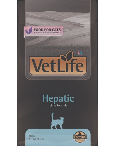 Vet Life Natural Diet Cat Hepatic 400g