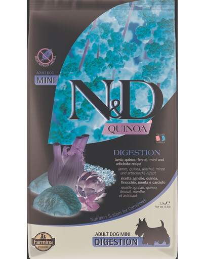 N&D Quinoa Dog Adult Mini Digestion 2.5 kg