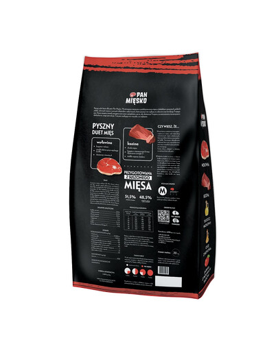 Wołowina z koziną M 20 kg