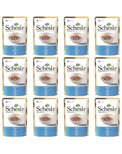 SCHESIR krmivo s tuňákem pro koťata 12x85 g