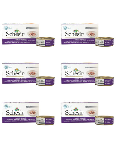 SCHESIR Tuňák s hovězí panenkou 50G x 36