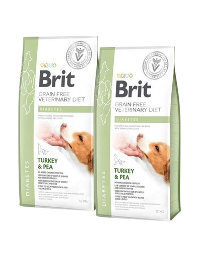 BRIT Veterinary Diets Dog Diabetes 2x12 kg