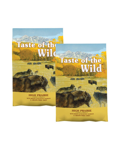 TASTE OF THE WILD High Prairie 2x5,6 kg s bizonem a pečeným jelenem