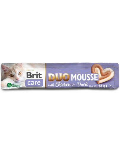 BRIT Care Cat Creamy Duo Mousse Chicken and Duck 4x14 g kremowy przysmak z kurczakiem i kaczką dla kotów