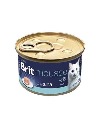 BRIT Premium by Nature Cat Mousse with Tuna 85 g pěna s tuňákem, mokré krmivo pro kočky