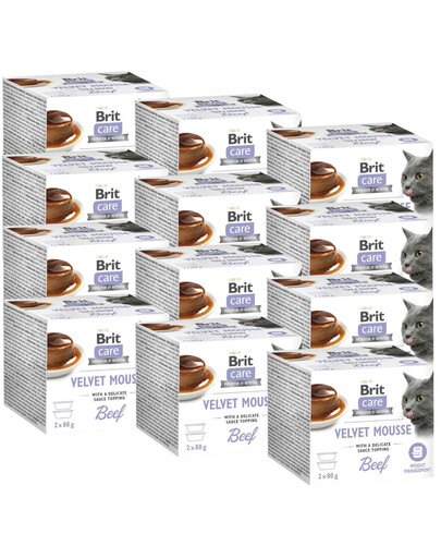 BRIT Care Cat Velvet Mousse Beef 24x80 g mus z wołowiną, mokra karma dla kotów