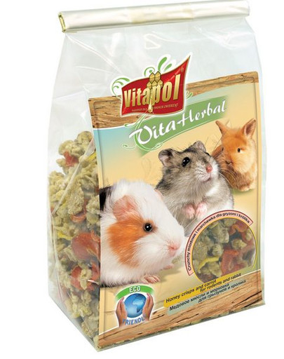 VITAPOL Crunchy medové s mrkví pro hlodavce 175 g